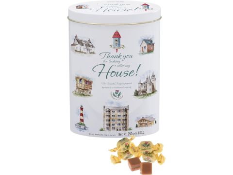 Gardiners Thank you for Looking after My House - Tin of Vanilla Fudge - 250g