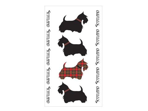 Scottish Tea Towel "Scottie Dogs" 