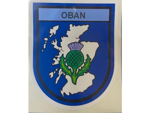  Oban Thistle Car Sticker 