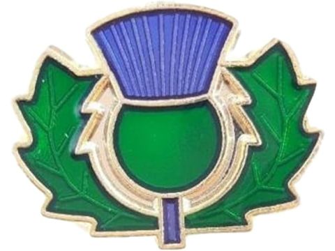 Scottish Thsitle pin badge 