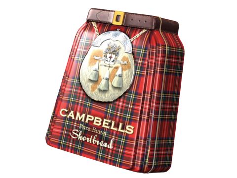 Shortbread Scottish Kilt Tin piper 85g