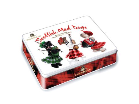 SCOTTISH MAD DOGS CAMPBELLS SHORTBREAD IN TIN (150G)