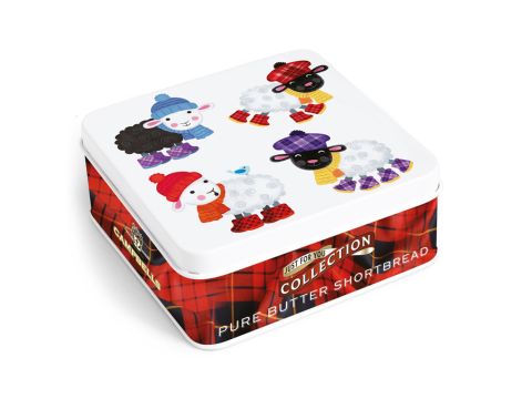 90g Colourful Sheep Tin (Shortbread Fingers)