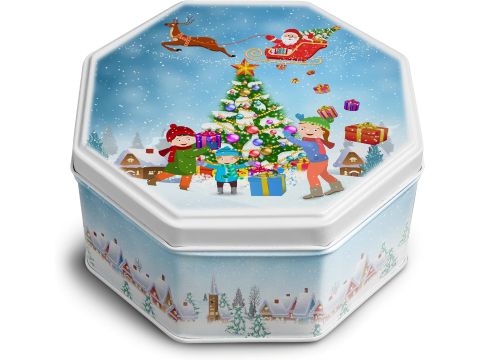 Campbells Shortbread 115g Christmas Tree Scene Tin (Petticoat Tails)