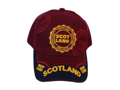 Scotland 3D Stamp Cap - Maroon