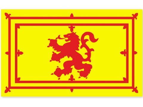 Lion Rampant Flag Large Sticker
