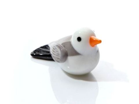  GLASS SEAGULL HAND BLOWN