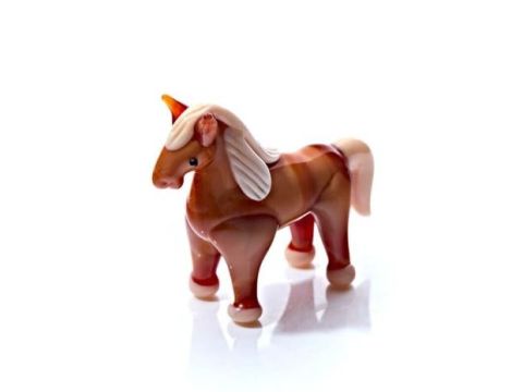  GLASS HORSE HAND BLOWN