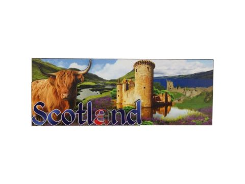 Cow castle 3d Collage Magnet