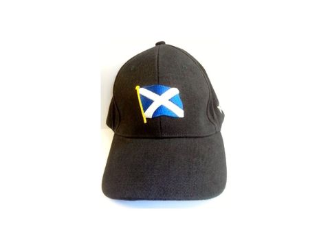 Baseball Cap Black Saltire