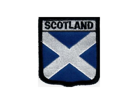 Scottish Saltire Flag Embroidered Patch