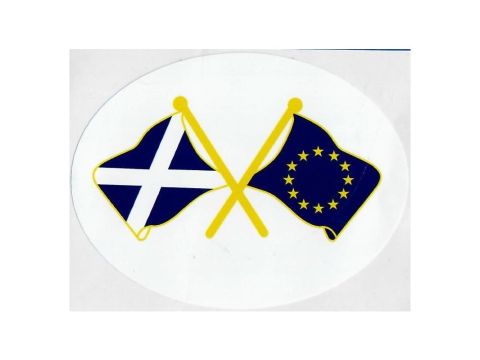 Saltire / EU Double Flag Sticker