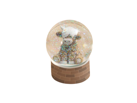 HIGHLAND COW RESIN & GLASS SNOW GLOBE