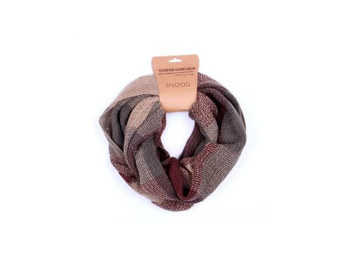 Tradition and heritage Basket Weave Brown and Beige Snood