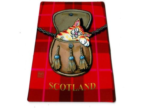 Fridge Magnet Scottish Cartoonist Graham High - Scottish Credit card