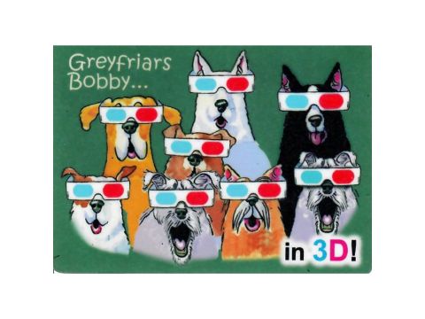 Fridge Magnet Scottish Cartoonist Graham High - Greyfriars Bobby