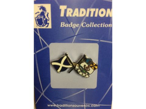 Scottish Gift Friendship Badges saltire Oban Twin Flag uk Gift