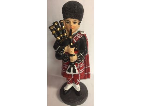 Scottish Piper Ornament Figurine