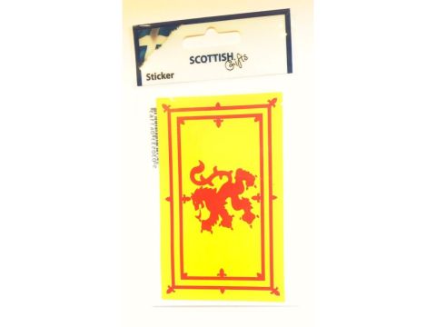 Medium Lion Rampant Car Sticker