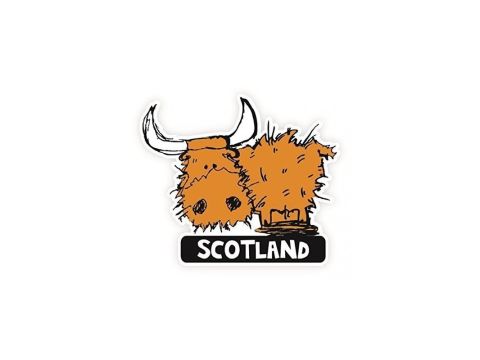 Highland Cow Car Sticker