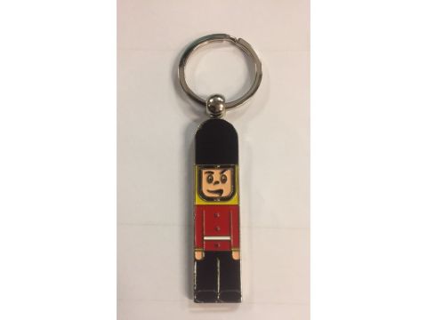 London Guardsman Metal Spinner Keyring