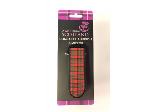Scottish Compact Hairbrush and mirror