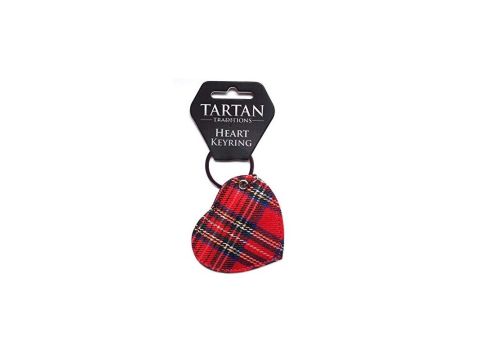 Tartan Heart Keyring