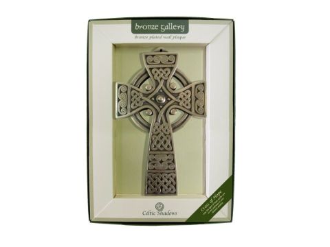 Bronze Plated Wall Plaque With Cross Of Hope Design