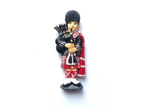 Scottish Piper Resin Magnet