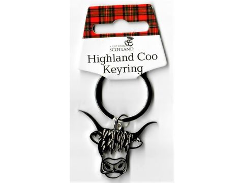 Highland Coo Keyring