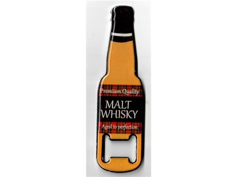 Whisky Bottle Opener Fridge Magnet