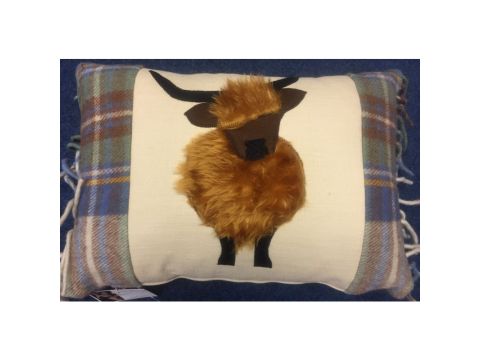 Wool Highland Coo Cushion