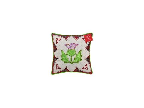Scottish Thistle Patchwork 10" Cushion