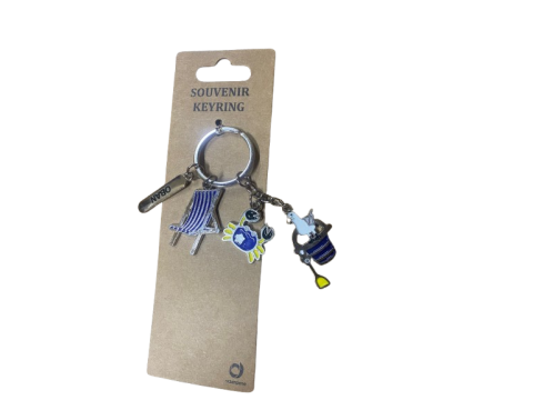 Oban Beach Charm Keyring