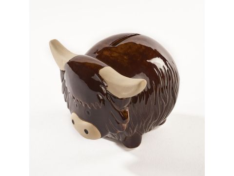 HIGHLAND COW MONEY BOX