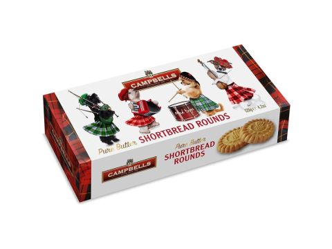 Campbells Shortbread 120g Mad Dogs Shortbread Rounds shaped carton out of date reduced
