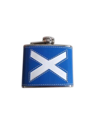 Scottish St. Andrews Saltire Flag Design 4oz Hip Flask