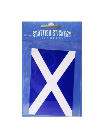 Scotland Saltire Car Sticker 10cm by 6cm