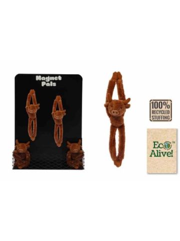 Eco Alive™ Soft Magnetic Highland Cow ***(1 SUPPLIED)***