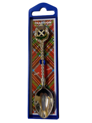 Souvenir Teaspoon - Scotland Thistle