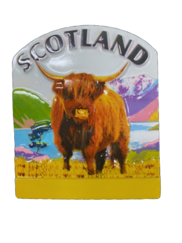 Scottish Highland Cow Fridge Magnet