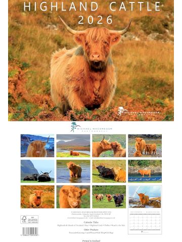 Michael Macgregor Highland Cattle 2026 Calendar