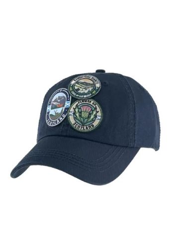 Big Country Flower Of Scotland Patch Cap - Navy