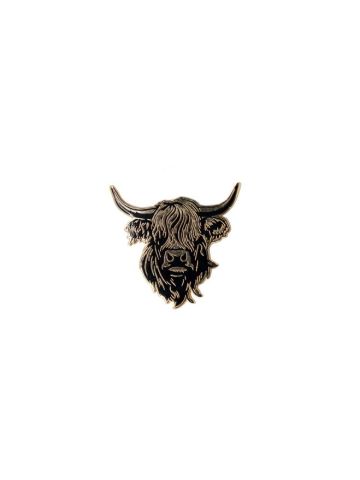 Heilan Coo Enamel Magnet - Black & Gold