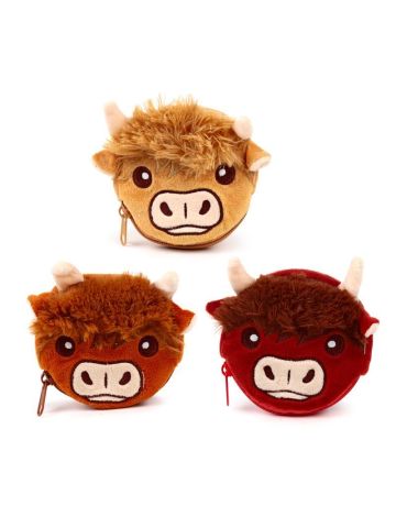 Highland Coo Cow Change Purse (1 SUPPLIED)