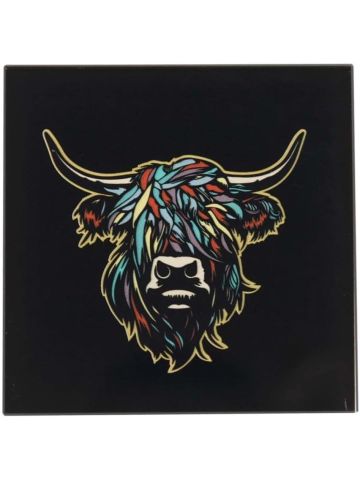 Heilan Coo Coaster - Multi Coloured