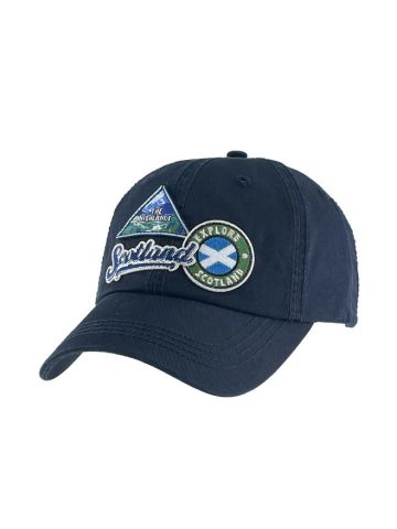 Big Country Navy Scotland Patch Cap
