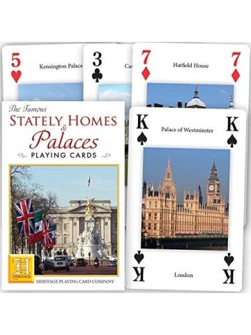 Famous Stately Homes & Palaces Deck of 52 Playing Cards + Jokers