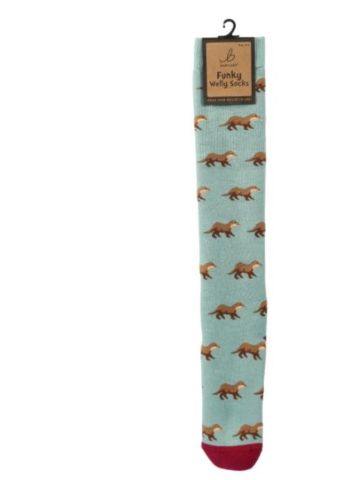 Funky Welly Socks - Country Otters