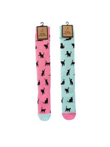 Funky Welly Socks - Cat Silhouette (1 SUPPLIED)
